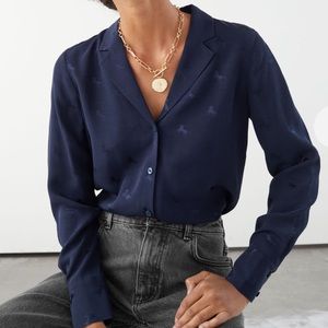 & other stories jacquard top